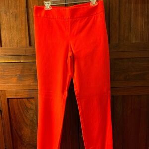 Loft coral ankle length pants size 10.,